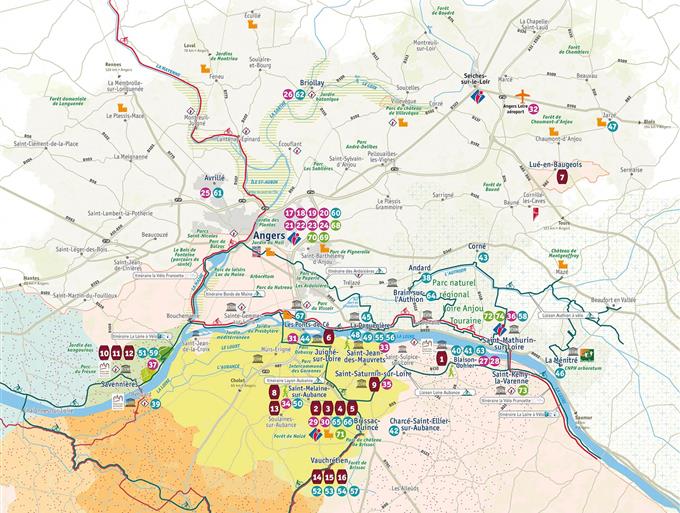 le route touristique du vignoble de l'Anjou - Le Grand Hôtel de la Gare 3 étoiles