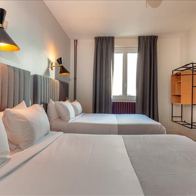 Chambre familiale - Hôtel Angers proche gare - Le Grand Hôtel de la Gare 3 étoiles